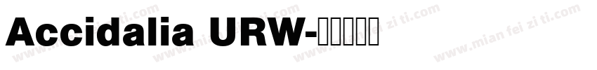 Accidalia URW字体转换